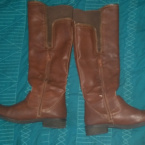 CATHY JEAN side gore zip knee high boots - Picture 3 of 4